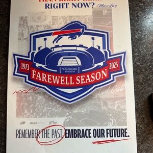 Buffalo Bills Farewell Season tin sign